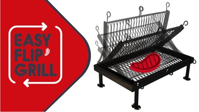 grille de barbecue universelle Easy Flip Grill