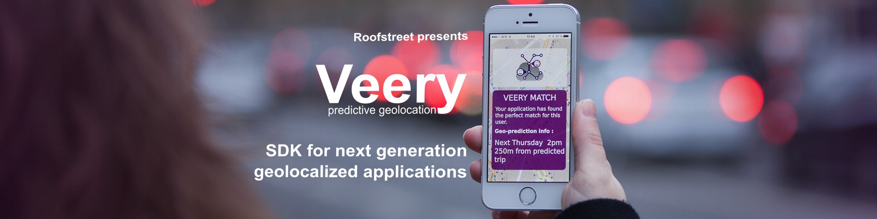 veery Software Development Kit géolocalisation prédictive
