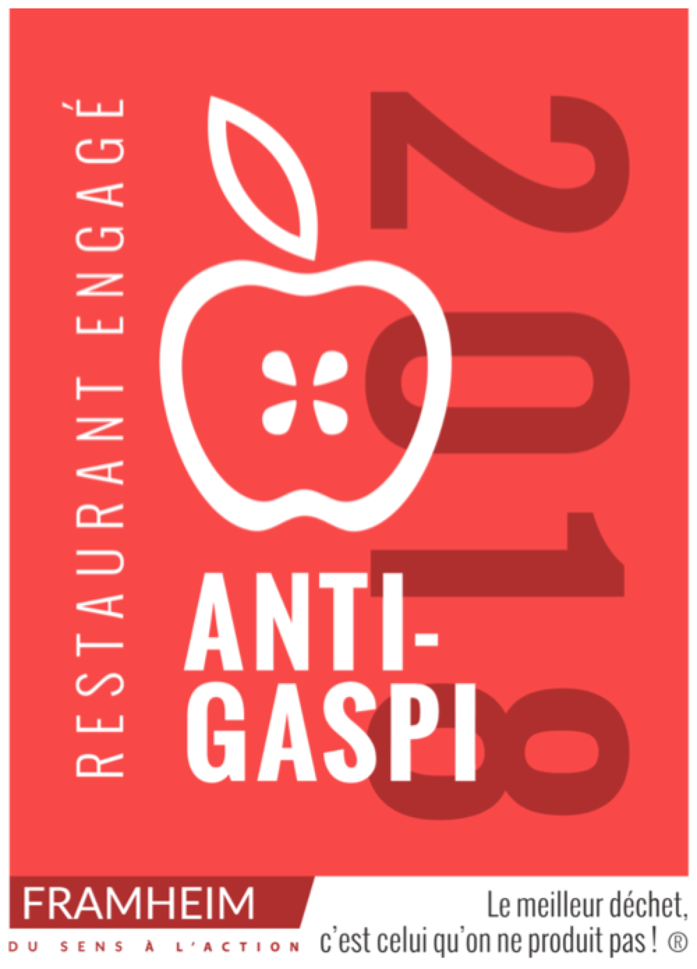 journée nationale de lutte contre le gaspillage alimentaire label 'Restaurant Engagé Anti-Gaspi' 